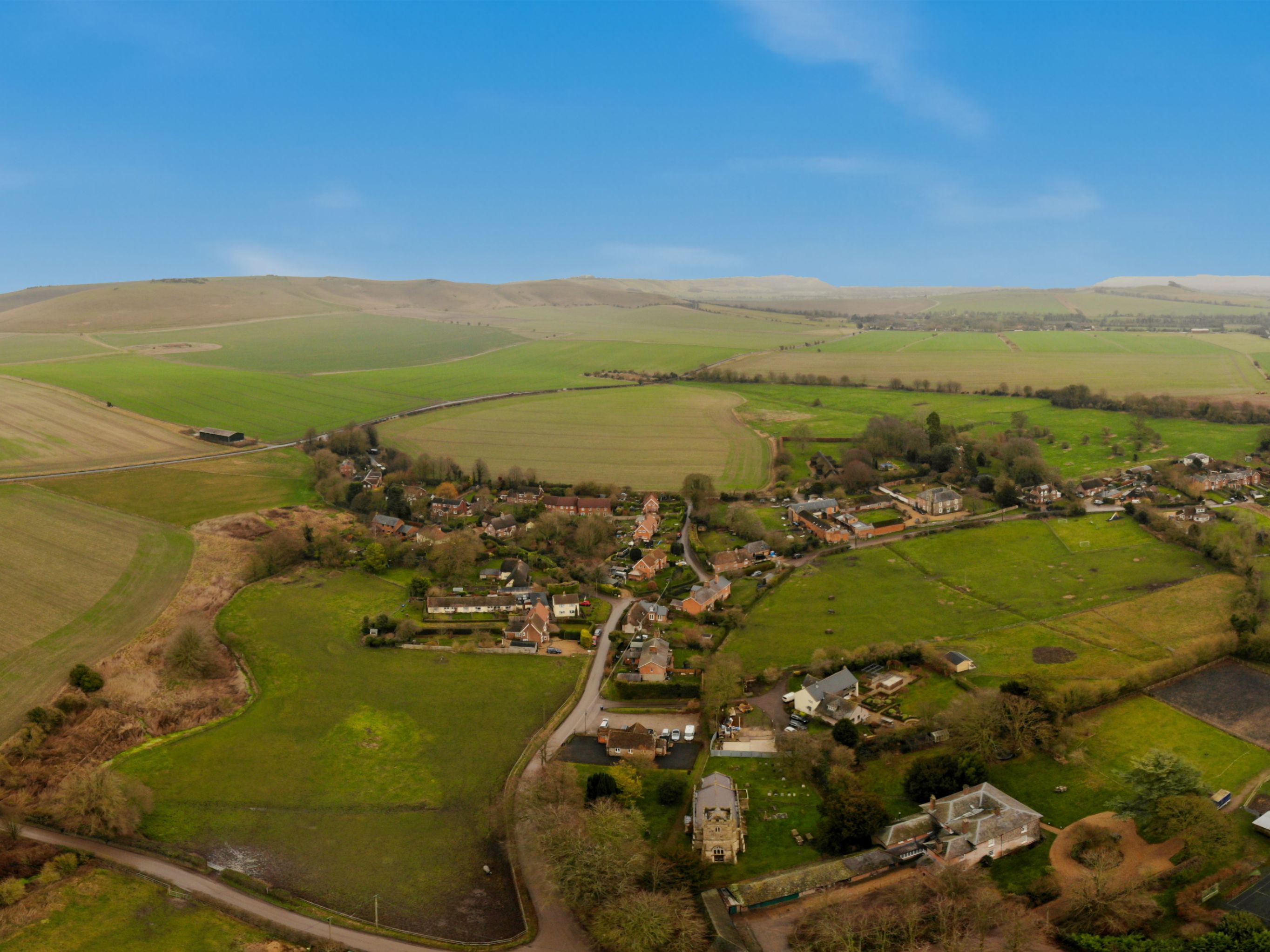 A Stunning Ariel View of Stanton St Bernard